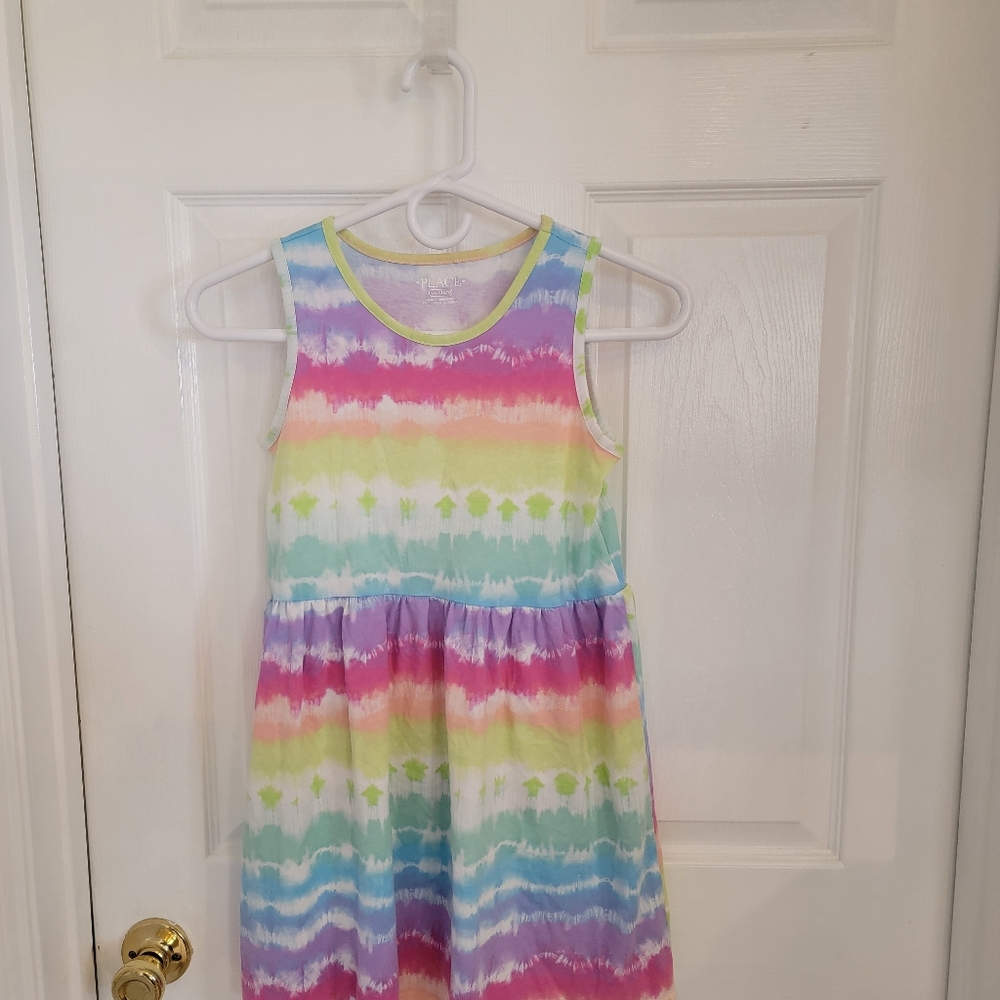 Girls Dresses Bundle Size 10/12 Children’s Place Purple Tie Dye Summer Dresses - Picture 4 of 5